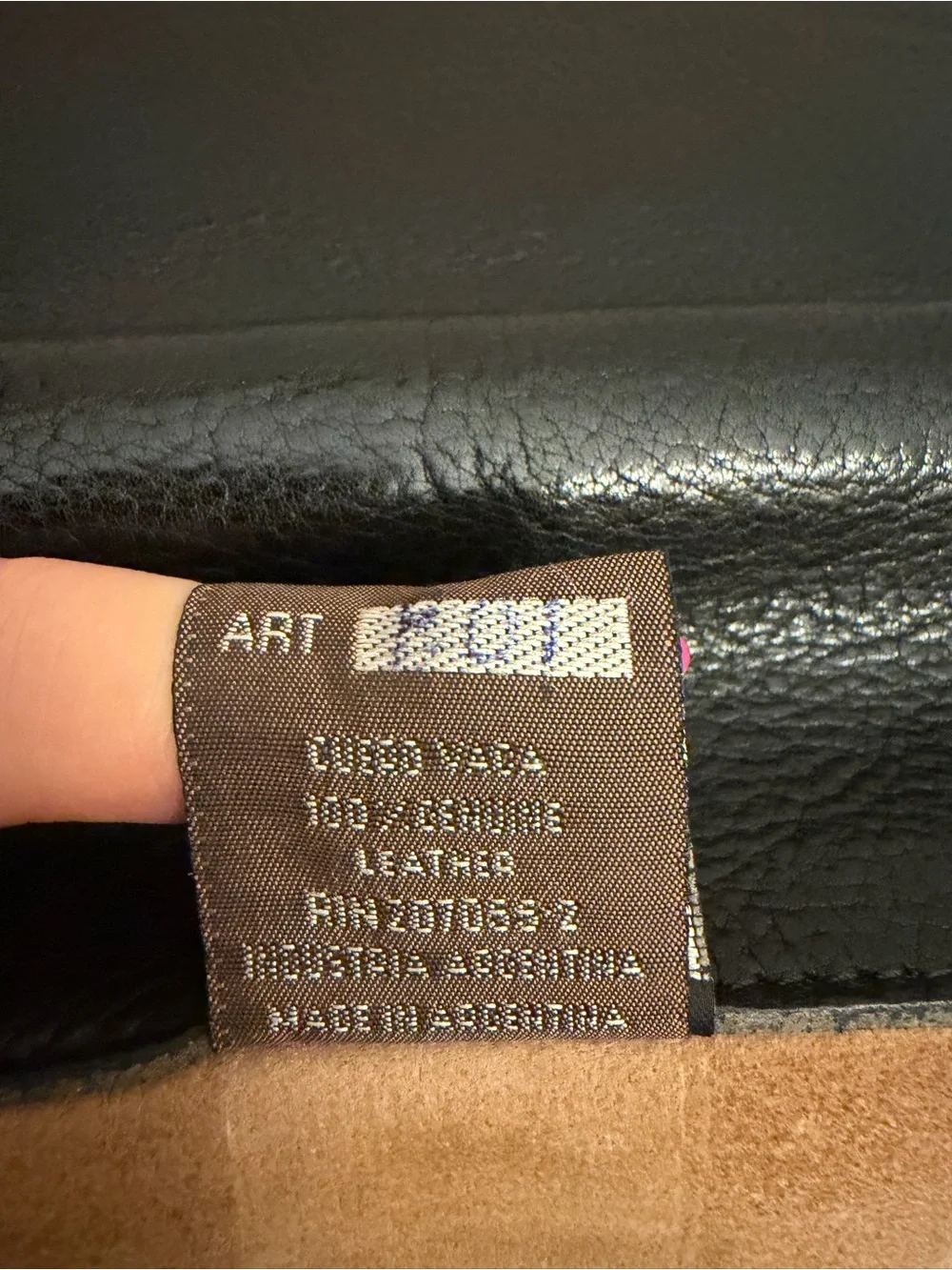 Vintage Maggio & Rosetto Leather Briefcase Black Expendable Bottom No Strap